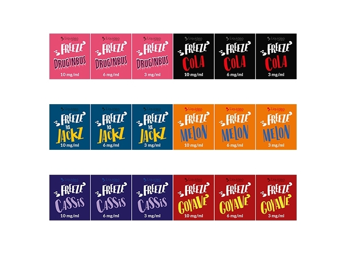 ETIQUETTES LIQUIDEO FREEZE AVANT ET ARRIERE