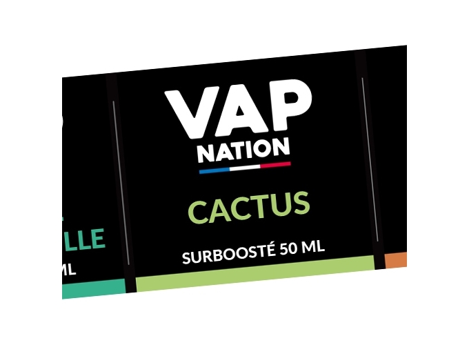 ETIQUETTES VAP NATION 50 ML 43 SAVEURS ARRIERE