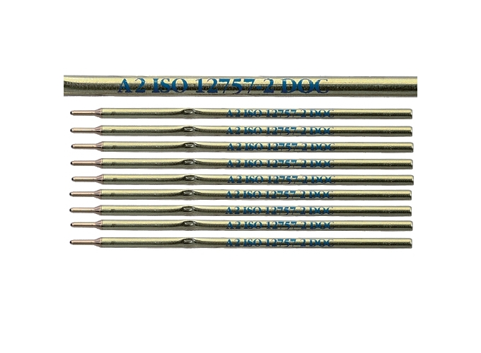 ETUI 10 CART.BILLE MET. 107MM PINCEE BLEU (1)