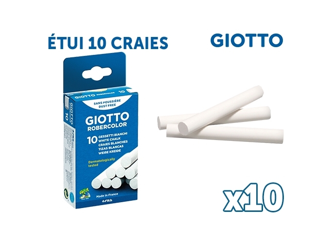 ETUI 10 CRAIES BLANCHES ROBERCOLOR (10)
