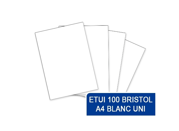ETUI 100 F BRISTOL 210X297 BLANC UNI