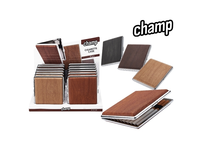 ETUI 20 CIGARETTES METAL WOODEN (PR.12)