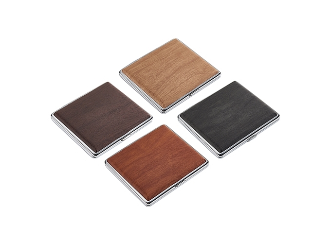 ETUI 20 CIGARETTES METAL WOODEN (PR.12)