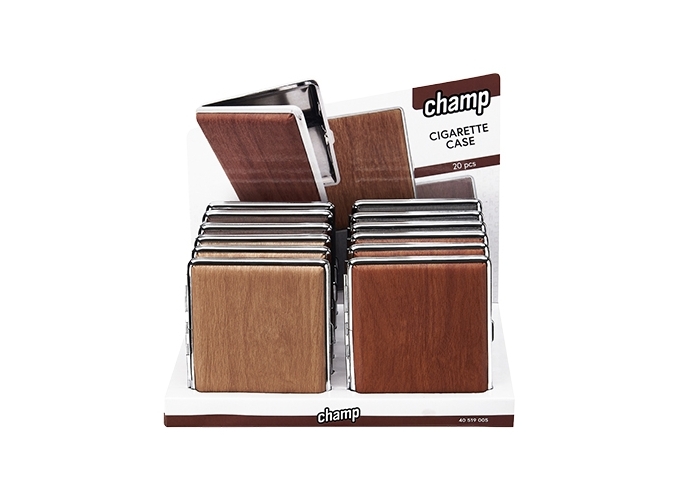 ETUI 20 CIGARETTES METAL WOODEN (PR.12)