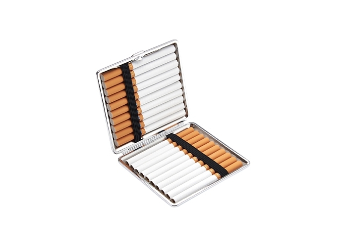 ETUI 20 CIGARETTES METAL WOODEN (PR.12)