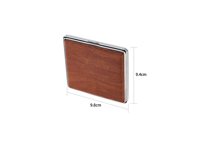 ETUI 20 CIGARETTES METAL WOODEN (PR.12)