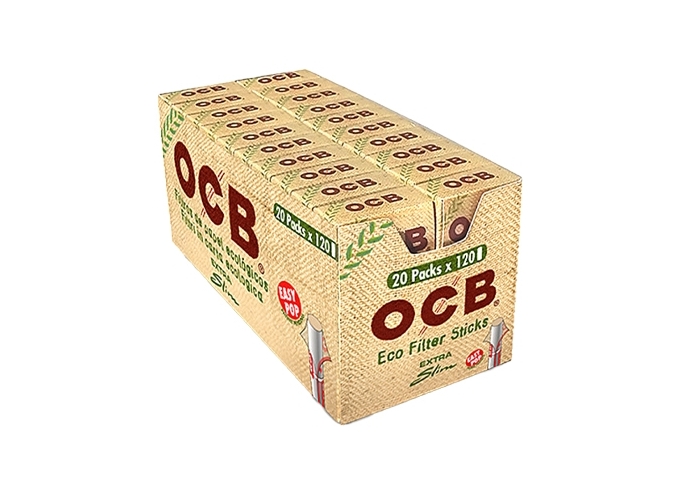 ETUI 20 STICKS 6 BOUTS FILTRE OCB BIO (20)