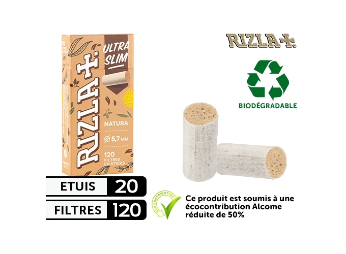 ETUI 20 STICKS 6 FILT 5.7MM RIZLA SLIM BIODEG (20)