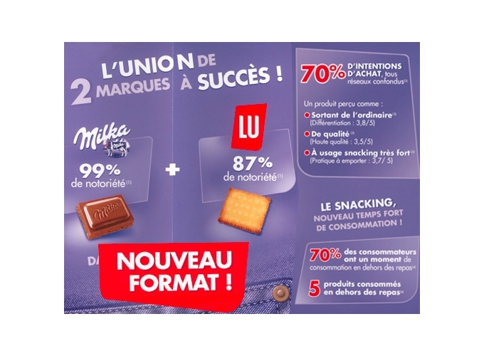 ETUI CHOCO MILKA LU POCKET 35g  (BTE.20)