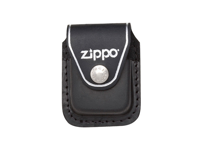 ETUI CUIR ZIPPO NOIR AVEC CLIP ARRIERE (1)
