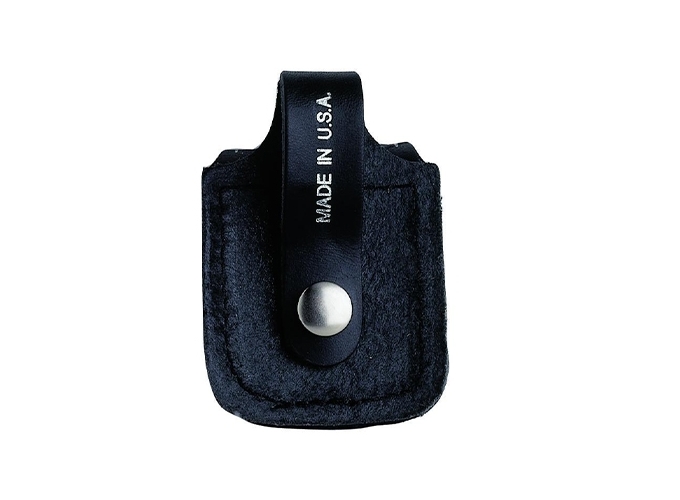 ETUI CUIR ZIPPO NOIR AVEC PASSANT ARRIERE (1)