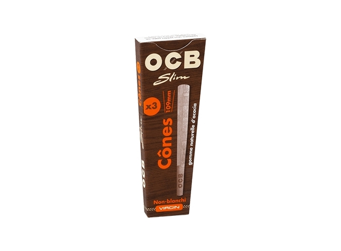 ETUI DE 3 CONES OCB VIRGIN 109mm (20)