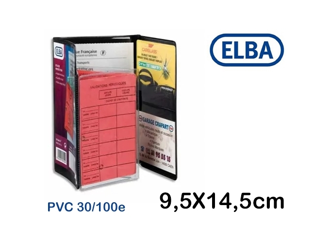 ETUI MULTI-PAPIERS VOITUR 95x145mm PVC 30 100e (5)