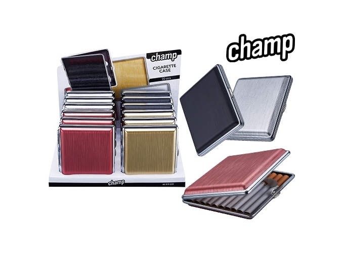 ETUI PAQ PLASTIQUE CIGARETTES CHAMP (PR.12)