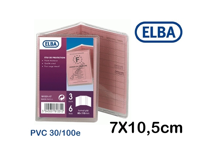 ETUI PERMIS COND. 75x110mm PVC 30 100e (10)