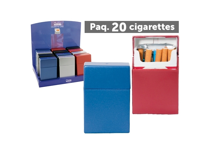 ETUI PLAST. COUL. METAL. PAQ. CIGAR.  (PR.12 12)