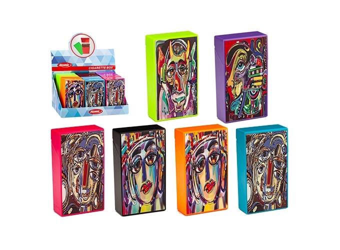 ETUI PLAST. DECORS  PAQ 20 CIGAR. 100S   (PR12)