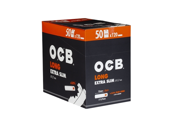 ETUI ZIP DE 120 FILTRES OCB 5.7mm EXTRA SLIM (50)