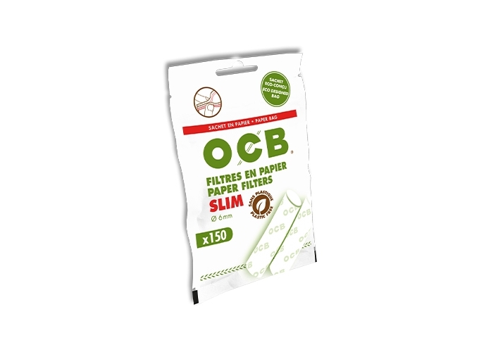 ETUI ZIP DE 150 BOUTS FILTRE OCB SLIM PAPIER (50)