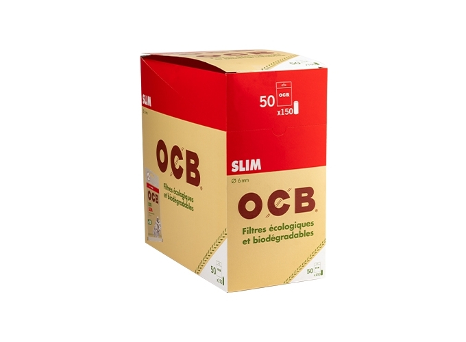 ETUI ZIP DE 150 FILTRES OCB 6MM BIODEGRADABLE (50)