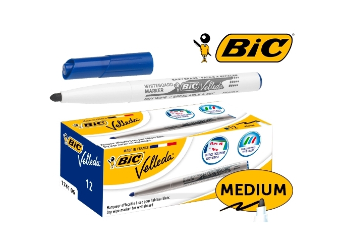 FEUTRE EFFAC. VELLEDA 1741 PTE OGIVE BLEU (12)