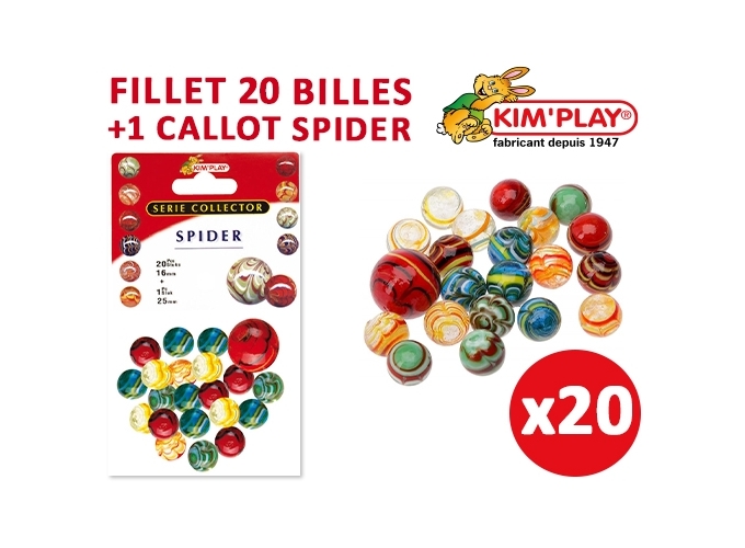 FILET 20 BILLES   1 CALLOT SPIDER (20)