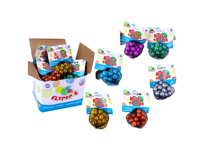 FILET 20 BILLES   1 CALOT NACREES (PRES. DE 24)