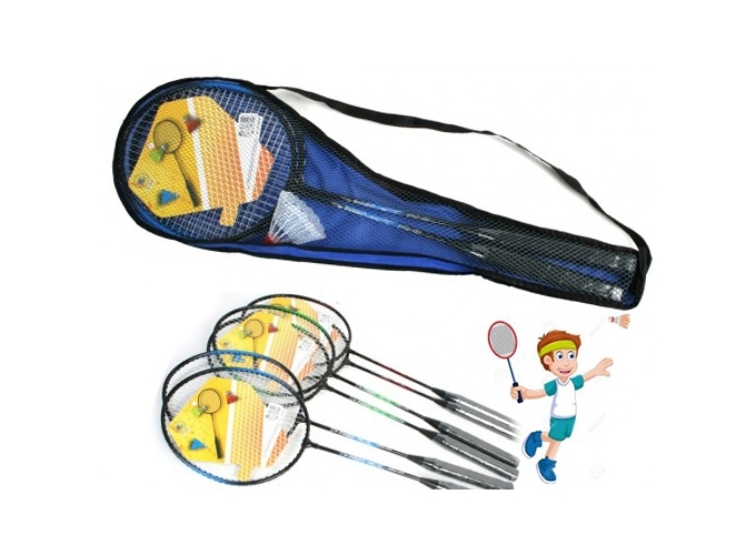 FILET BADMINGTON 60CM ET 1 VOLANT 2 COUL. ASS.(1)
