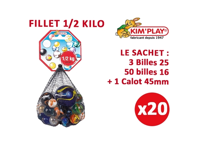 FILET LUXE 1 2 KG BILLES ASS.   CALOT (20)