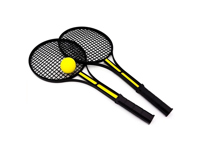 FILET TENNIS PLAST. 52CM ET 1 BALLE MOUSSE (1)