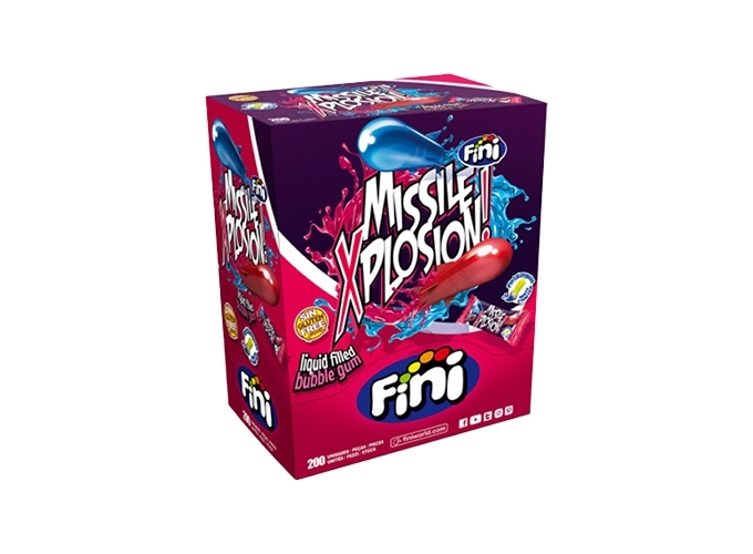 FINI PRES. MISSILES XPLOSION GUM 200 pcs  (1)