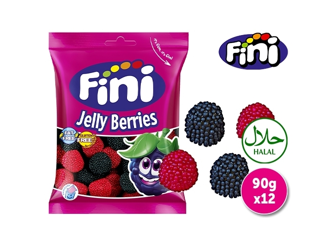 FINI SACH. 90g JELLY BERRIES (12)