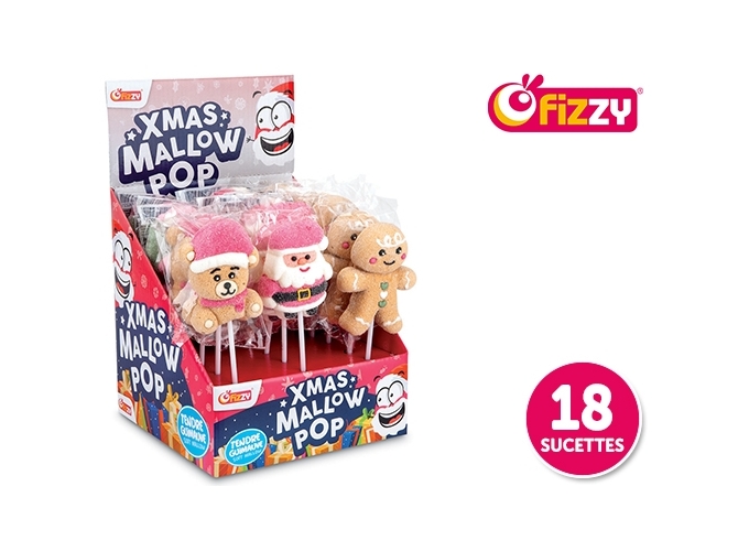 FIZZY PRES. 18 SUCETTES XMAS MALLOW POP (1)