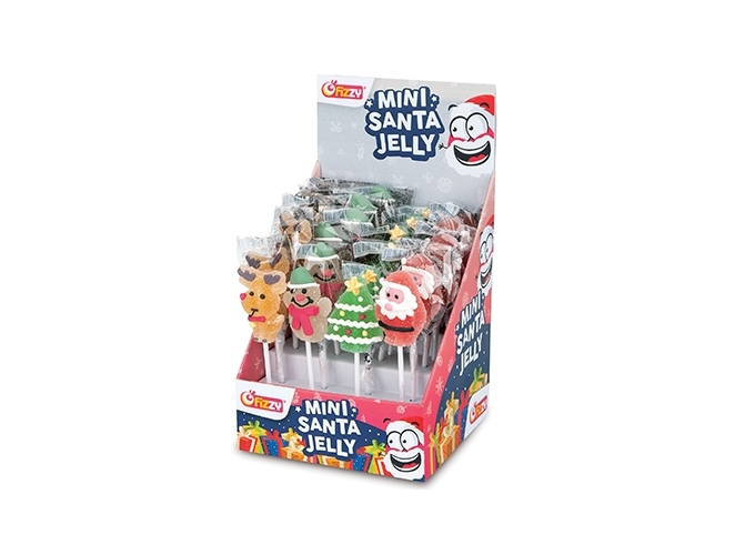 FIZZY PRES. 24 SUCETTES MINI SANTA JELLY (1)