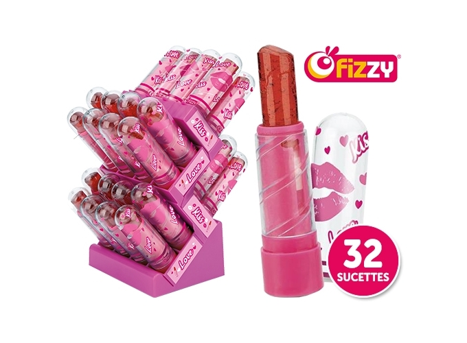 FIZZY PRES. 32 SUCETTES ROUGE A LEVRE (1)