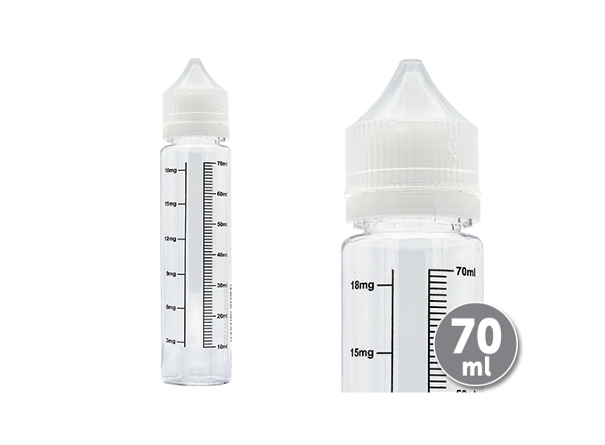 FLACON GRADUE 70 ML GRADUÉ ML MG (10)