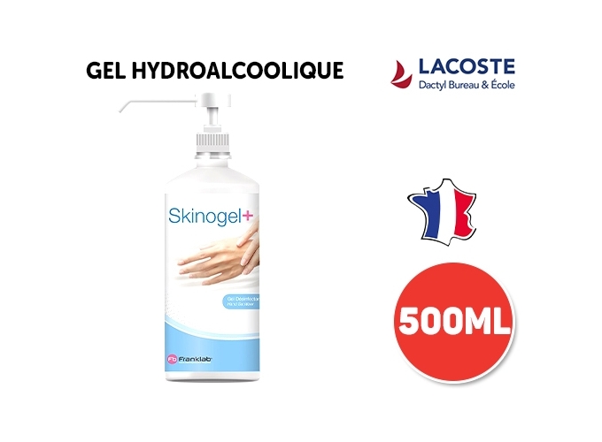 FLACON POMPE 500ML GEL HYDROALCOOLIQUE (1)