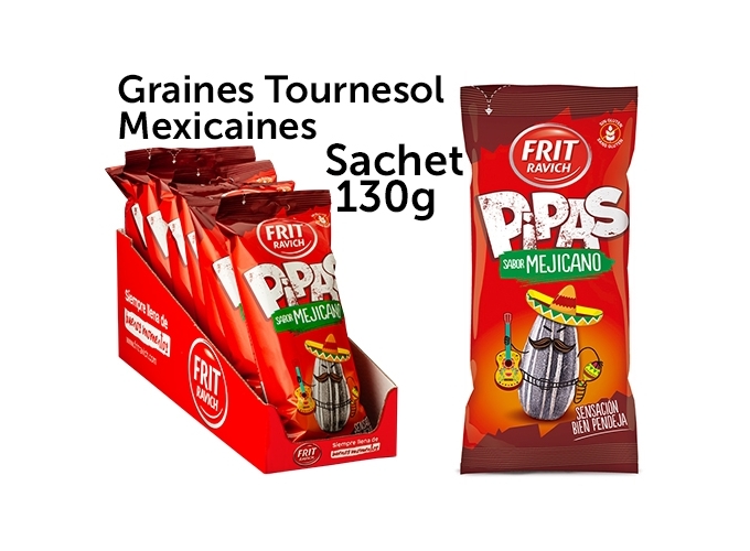 FRIT RAVICH SACH. 130g  GRAINES TOURNESOL MEX (8)