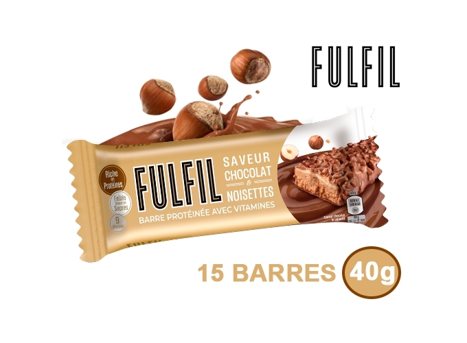 FULFIL BARRE CHOCOLAT ET NOISETTES 40gr (15)