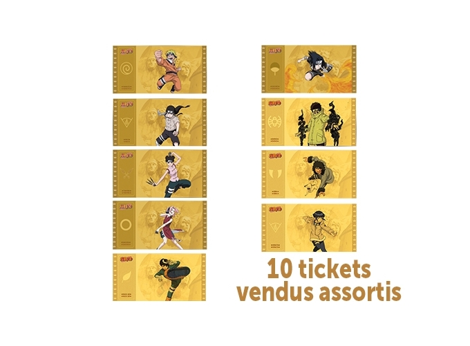 GOLDEN TICKET NARUTO (bte de 10 assort.)