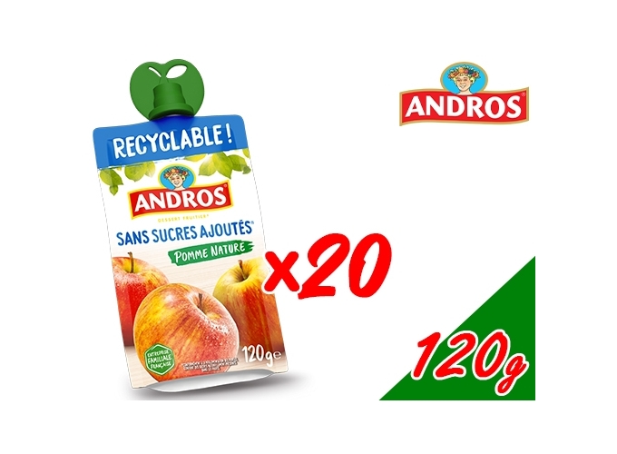 GOURDE ANDROS COMPOTE POMME SSA 120g (20)