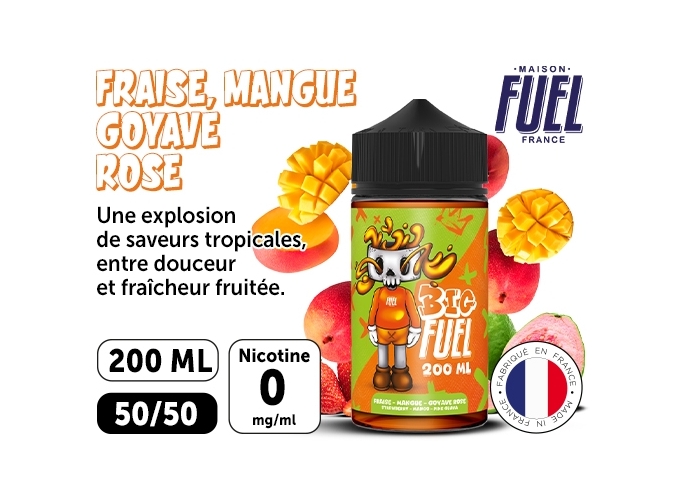GOYAVE FRAISE MANGUE 200 ML BIG FUEL LIQUIDE