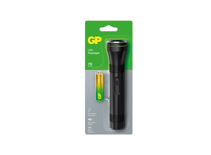 GP BLIST. TORCHE LED 70LM (2LR6 INCLUSES) (12)
