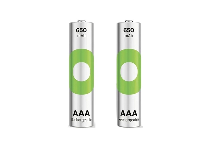 GP BLISTER 2 PILES AAA RECHARGEABLE 650 mAh (10)