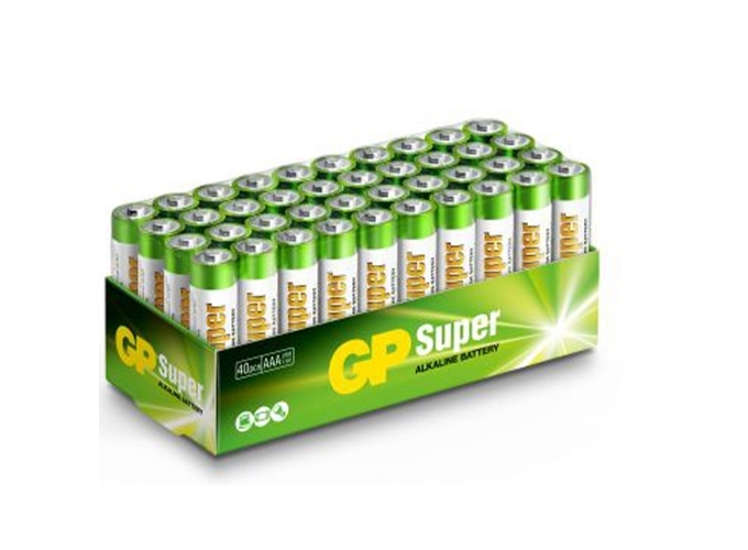 GP PACK 40 PILES ALCALINES SUPER LR03   AAA (1)