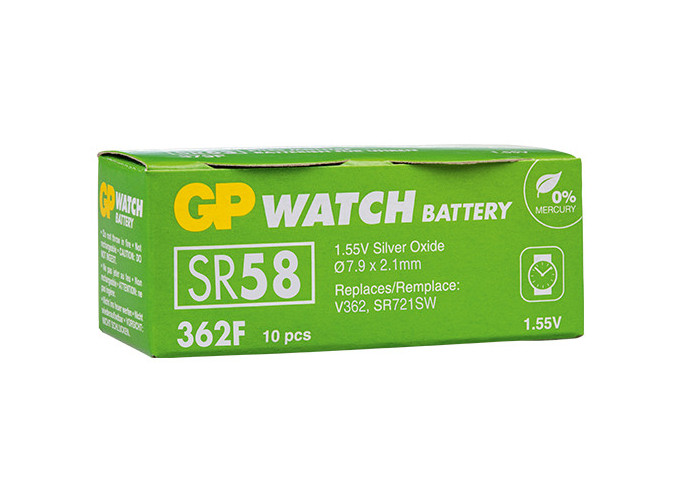 GP PILE 362-SR721S 361-SR721W 1,5V (10)