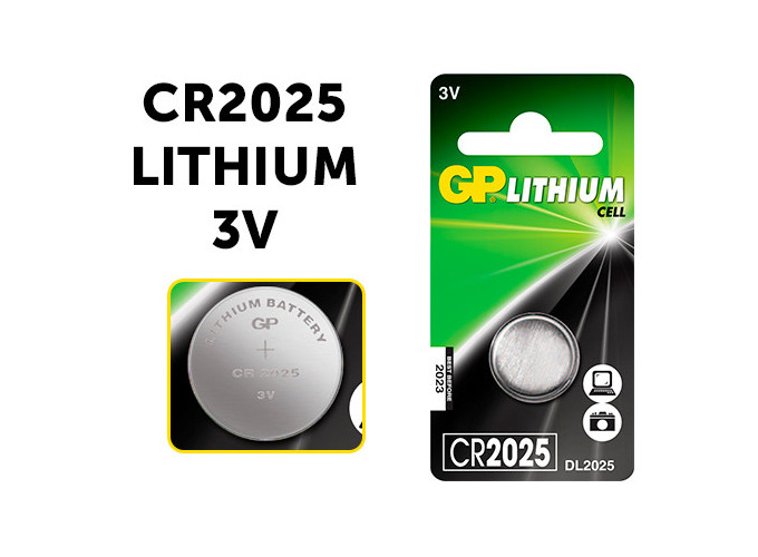GP  PILE CR2025  LITHIUM 3V (10)