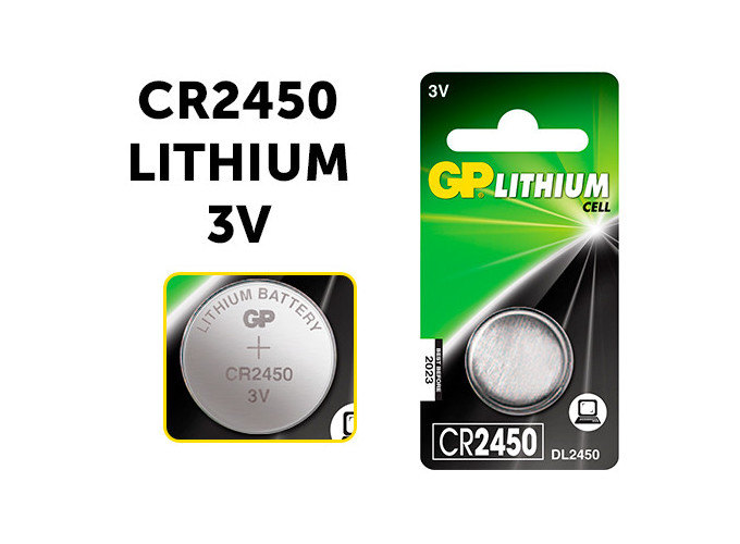 GP  PILE CR2450  LITHIUM 3V (10)