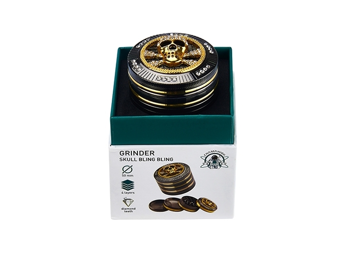 GRINDER CHAMP BLING BLING SKULL 50mm