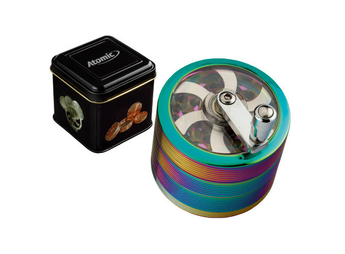 GRINDER MANIVELLE RAINBOW 62 MM 4 ETAGES (1)